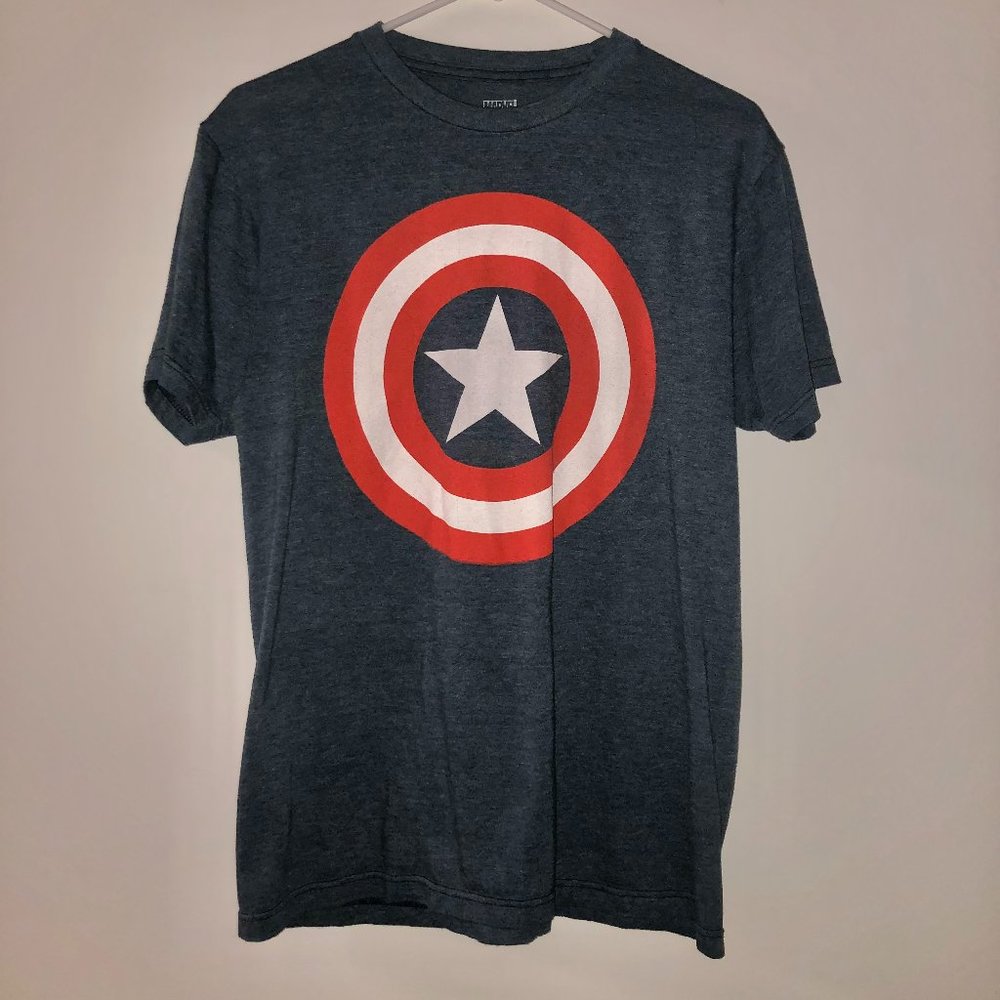 MENS MARVEL COMICS CAPTAIN AMERICA T-SHIRT (M)